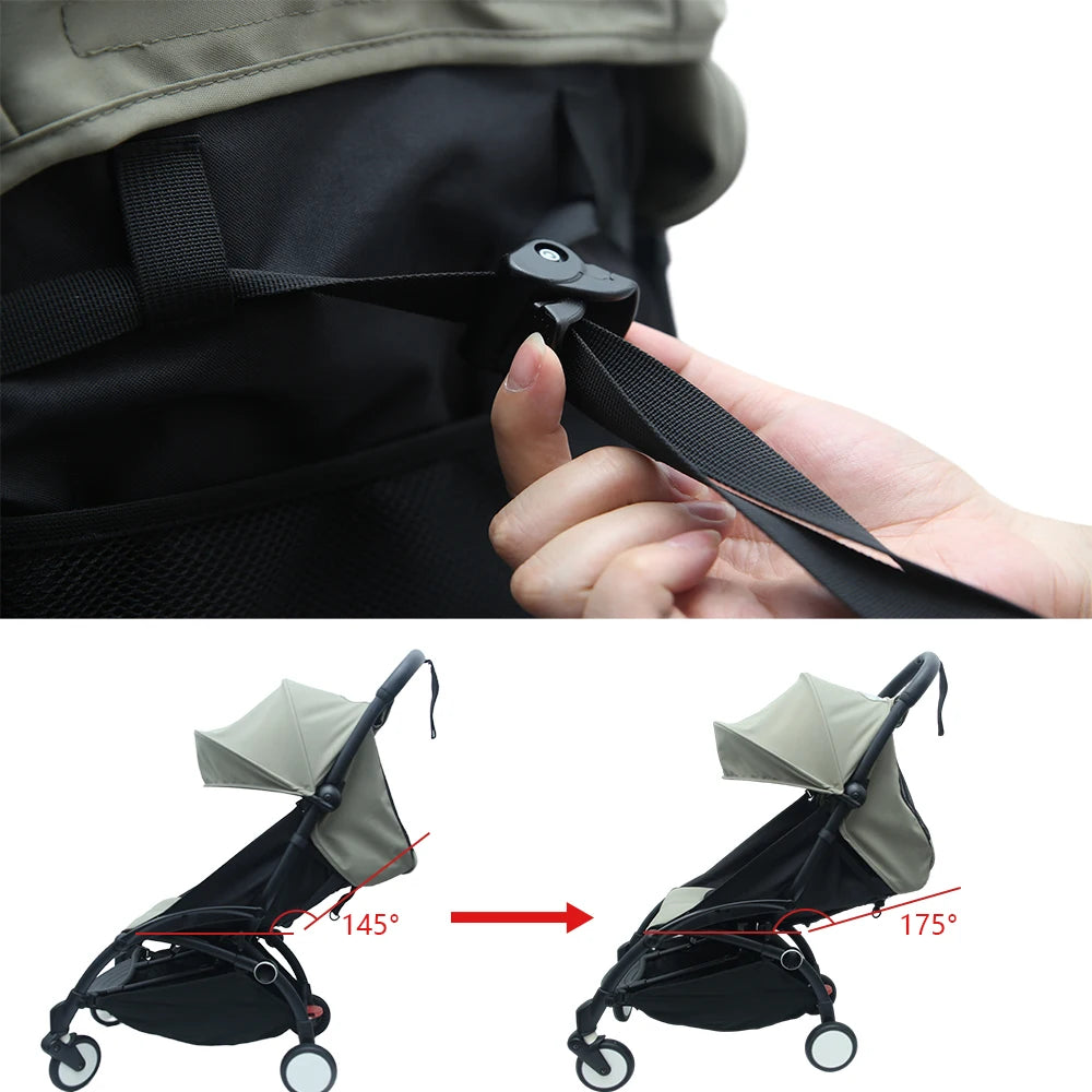 3Pcs /Set 175° Strollers Accessories Sunshade Covers Seat Cushion With Breathable Mesh Canopy Seat Liner Fit YOYO+/YOYO2/YOYO3